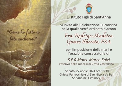 Ordinazione diaconale a Soriano nel Cimino